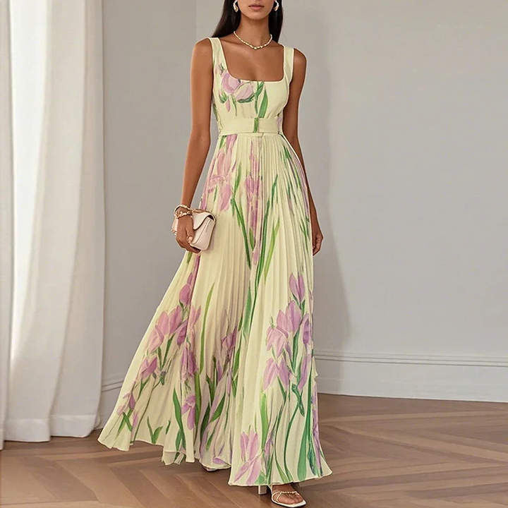 Isabel Vestido Maxi Floral Elegante