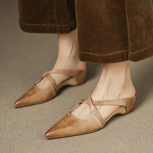 Aluna Mules de Piel