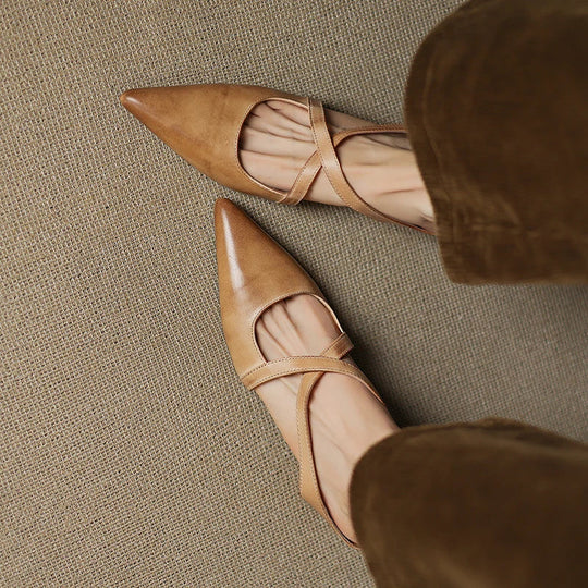 Aluna Mules de Piel