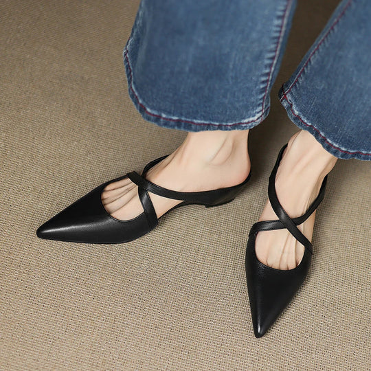 Aluna Mules de Piel