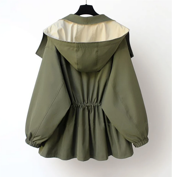 Ella Chaqueta Elegante con Protección Contra el Viento y la Lluvia