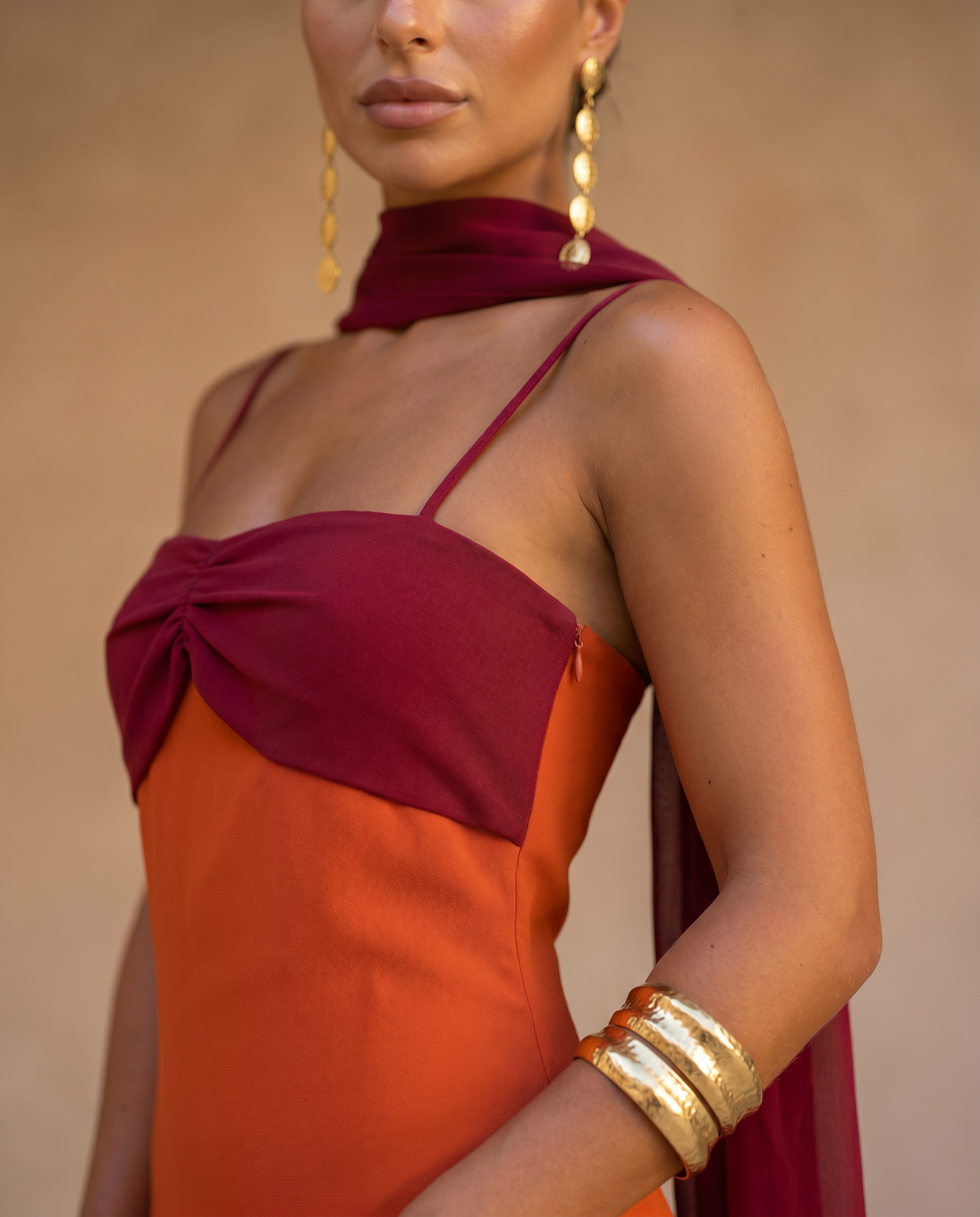 Zahara™ | Vestido Maxi Elegancia Bicolor
