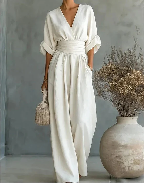 Elena™ | Mono Elegante de Escote en V