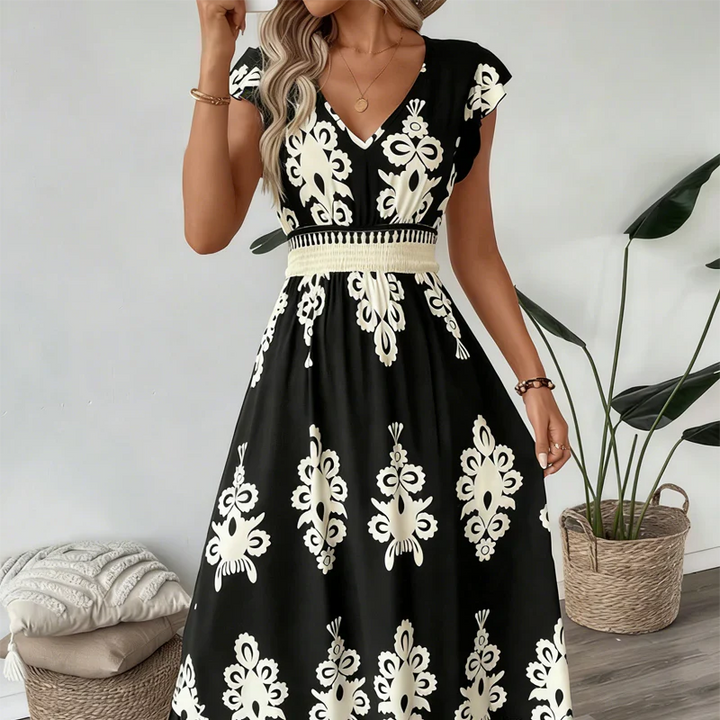 Candela™ | Vestido Maxi Barroco Elegancia Mediterránea