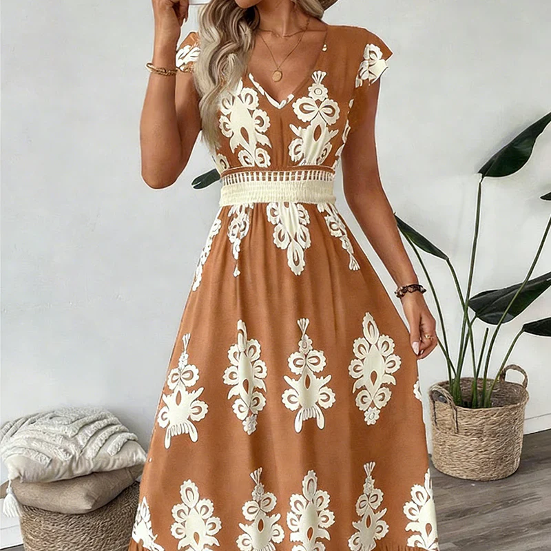 Candela™ | Vestido Maxi Barroco Elegancia Mediterránea