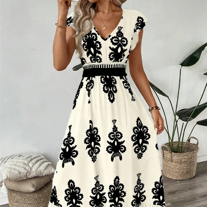 Candela™ | Vestido Maxi Barroco Elegancia Mediterránea