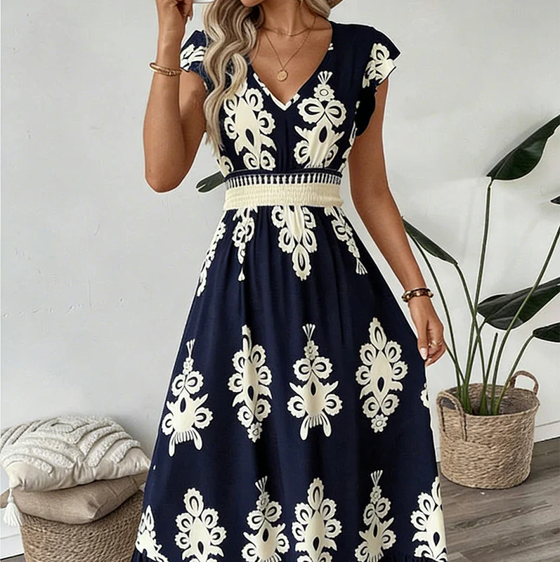 Candela™ | Vestido Maxi Barroco Elegancia Mediterránea